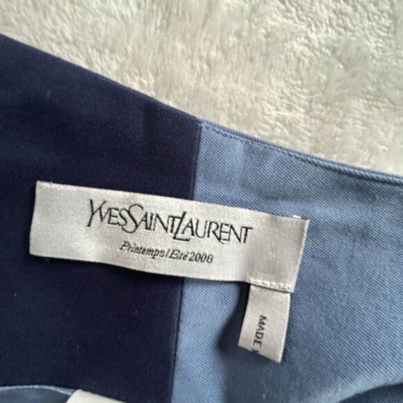 Yves Saint Laurent Patchwork Cotton A-Line Skirt Size F44 Spring/Summer 2008 - Picture 3 of 10